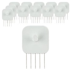 壁紙掛勾 一字型, 單色, 12個