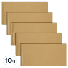 簡約牛皮紙空白筆記本 100張, 單一顏色, 10個