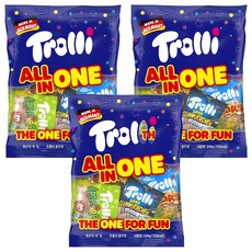 Trolli All In One綜合口味軟糖, 3袋, 240g