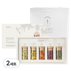 꽃을담다 꽃차 선물세트, 러블리꽃송이차 5종, 2세트