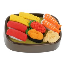 iwako 造型橡皮擦 6歲以上適用, 壽司餐盒 多色, 1個