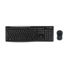 logitech 羅技 台灣公司貨 無線鍵盤滑鼠組合, MK270R, 黑色, 一般型