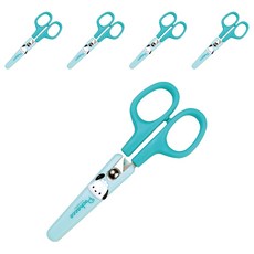 buyhearts 帕恰狗安全蓋剪刀, 薄荷綠, 5個