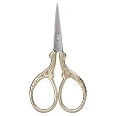 SUNDEN 金色復古壓花鍛造萬用剪 9.1cm*4.5cm 不鏽鋼材質, 1件