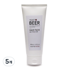 홈로즈 맥주효모 헤어팩, 200ml, 5개