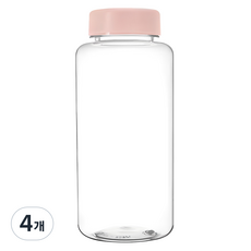 아조아닷컴 내열 스탠다드 용기, 파스텔핑크, 1L, 4개 파스텔핑크, 1L, 4개