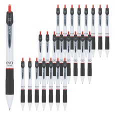 JAVAPEN 0.5mm Jetline 筆, 紅色, 24個