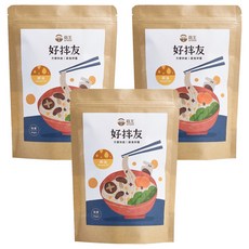 菇王 好拌友 方便包 麻油 10入, 溫潤香醇，簡單滋補，古法缸釀，非基改豆瓣醬，濃郁麻油香氣, 280g, 3袋