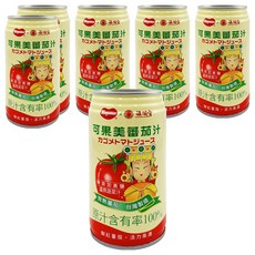 KAGOME 可果美 100%蕃茄汁 無添加食鹽, 原汁含有率100%, 340ml, 6罐