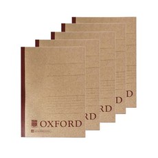 OXFORD 牛皮紙摺疊筆記本 A5, 棕色, 5本