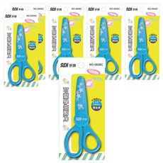 SDI 手牌 5-1/2吋可愛學生剪刀 0858C 140mm, 顏色隨機, 6支