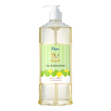 Fees BEBE 嬰兒柔護洗髮沐浴精 蘋果香, 1瓶, 600ml