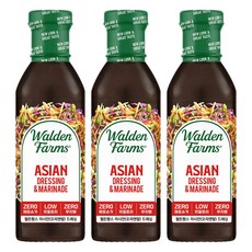 Walden Farms 亞洲 東方 敷料, 3個, 355ml