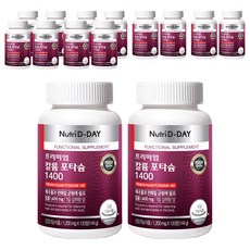 뉴트리디데이 프리미엄 칼륨 포타슘 1400, 120정, 14개
