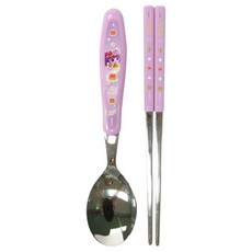 르번 새콤달콤 캐치티니핑 베이직 스푼 + 젓가락, 말랑핑, 수저 + 젓가락, 1세트