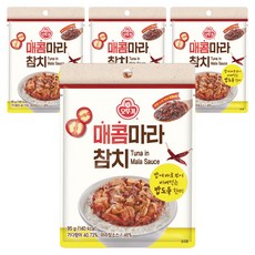 오뚜기 매콤 마라참치 파우치, 95g, 4개