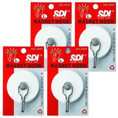 SDI 手牌 超級強力磁鐵掛勾 大, NO.4293, 4個