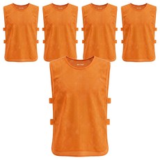 網眼安全螢光團隊背心 橘色, 5套