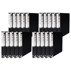 Heemang 透明文件夾 20頁 經濟型, 黑色, 20個