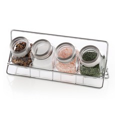 SINOGLASS 窗型調味罐架 5入, 1套, 195毫升, 195ml