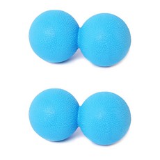 리빙듀오 뭉침굿바이 땅콩 마사지볼, 블루, 2개