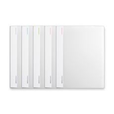 活頁夾 A5 20孔, 半透明, 5份