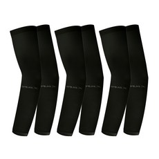 Doobalro Aqua-X 無縫抗UV運動涼感袖套 2入 x 3組, 黑色