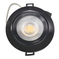 DANCELIGHT 舞光 8W 浩克崁燈 3000K 9cm 黃光 黑殼, 1個