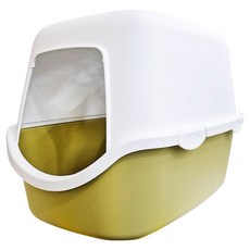 stefanplast 樂透 單層防漏貓砂屋 綠色, 56 x 40 x 40cm, 1個