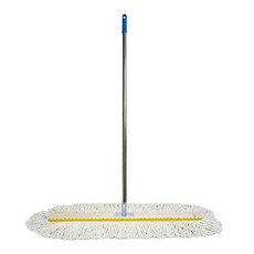 World Clean 120cm 禮堂用紗線拖把組 (含鋼製固定夾、不鏽鋼桿), 1組, 顏色隨機