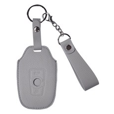 오시에나 자동차 가죽 스마트 차키케이스 스프링 키홀더, 그레이, BMW-A타입