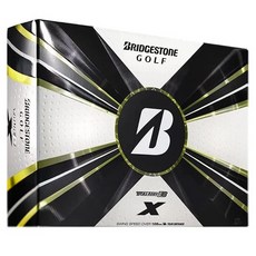BRIDGESTONE GOLF 新款 TOUR-B X 3層聚氨酯遠距高爾夫球12件組, 白色, 12個裝, 1套