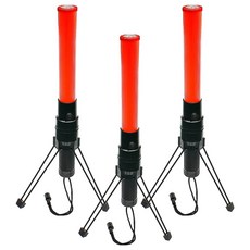 MIREU 三功能三腳架 LED 螢光棒, 紅色, 3個