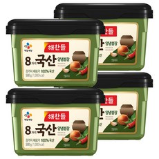 CJ Haechandle 好餐得 韓國國產8種調味包飯醬, 500g, 4個