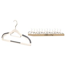 帶夾褲裙架 2.6kg, 白色, 50個