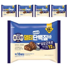 롯데웰푸드 이지프로틴 멀티 미니 단백질바, 213g, 5개