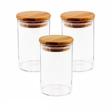Bloom at Home 耐熱玻璃調味罐 YW-00228, 270ml, 3個