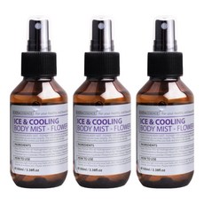 아로마랩 아이스쿨링 바디미스트 플라워, 100ml, 3개