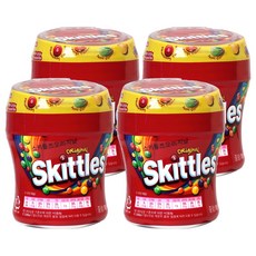 Skittles 彩虹糖 混合水果口味, 100g, 4罐