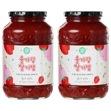 초록원 올가랑 딸기잼, 1kg, 2개