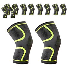 AOLIKES 奧力克斯 7718彈力護膝 XL號 適合腿圍48cm~55cm, XL, 6雙, 淺綠色