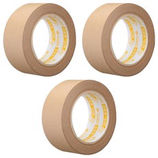 DEER BRAND 鹿頭牌 高黏可書寫牛皮紙膠帶 KT04 48mm x 40m, 牛皮色, 3捲