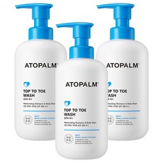 아토팜 유아용 탑투토 워시, 460ml, 3개
