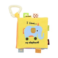K's Kids 奇智奇思 布書 我的第一本隨身書, 毛毯般輕柔布料, 做工精美，優質耐用, 英文認識動物, 不適用, 1本