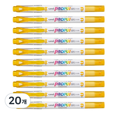 三菱 Uni PROPUS Soft Line PUS-102T 螢光筆, 茉莉花色, 20個