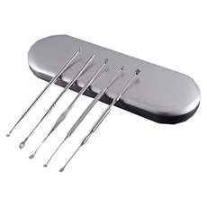 PARA D 不鏽鋼掏耳棒 + 收納盒組, 1套