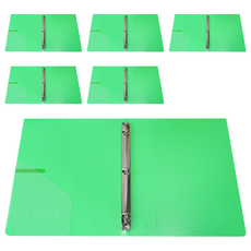 ECO Chungwoon O型活頁夾 3孔 A4 2cm, 綠色, 6本