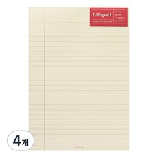 PAPERIAN 니어앤디어 A5筆記本, 60張, 線條黃, 4個