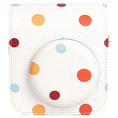 拍立得風潮相機攝影包 mini12適用 彩色圓點, 單一商品, 1個