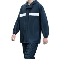 成人兩件式雨衣 帶反光條分體式雨衣